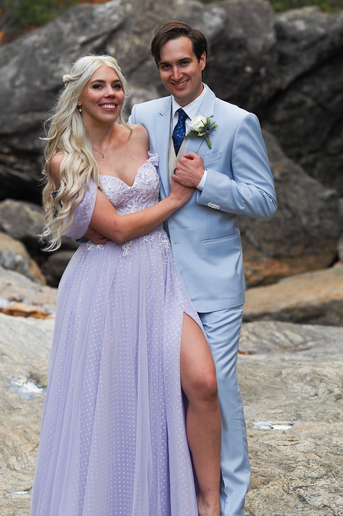 Blue Ridge Mountain wedding photographer Asheville – Tana and Jordan garden portraits